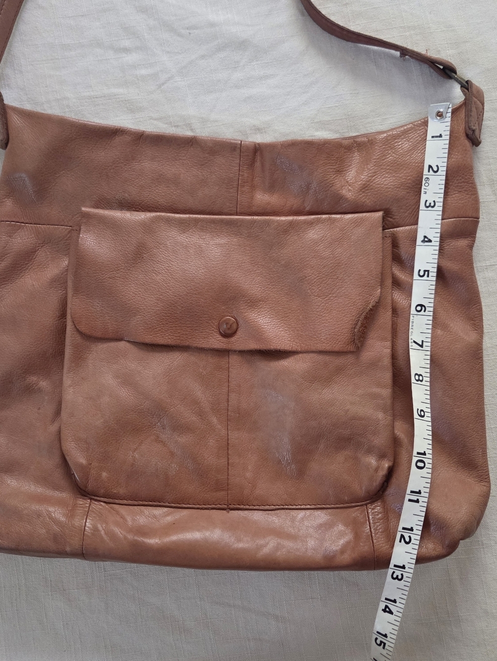 Leather Crossbody Day & Mood Malou Hobo Purse Bag *flaw - Picture 4 of 14